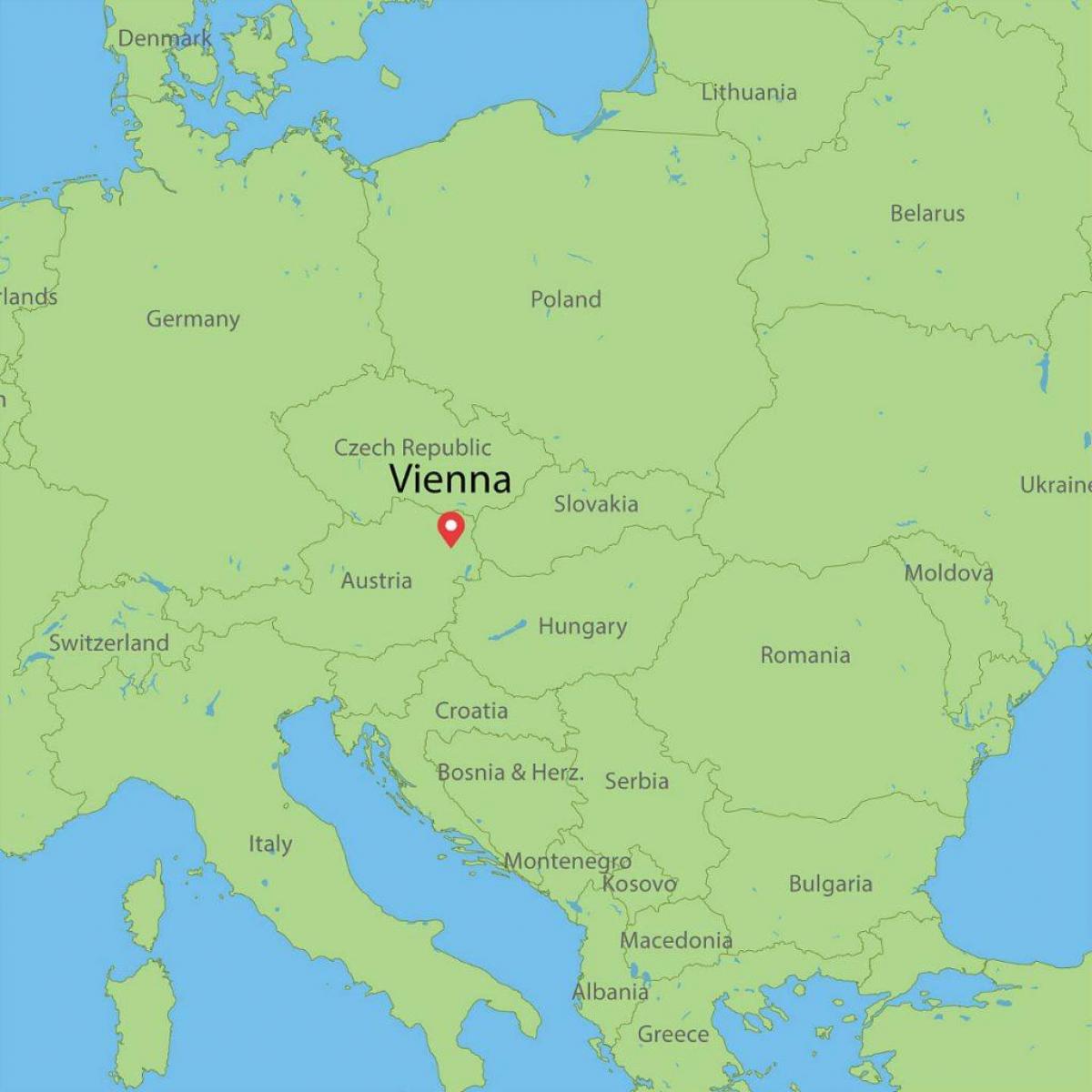 Viyana Avusturya dünya haritası