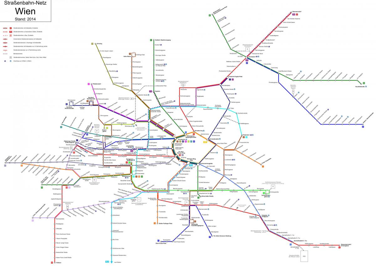 Avusturya Viyana metro haritası