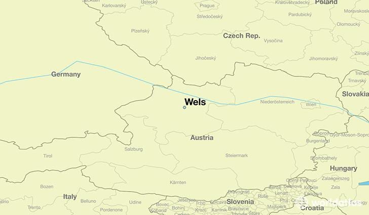 wels haritası Avusturya