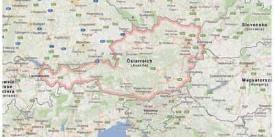 Avusturya sınırları göster