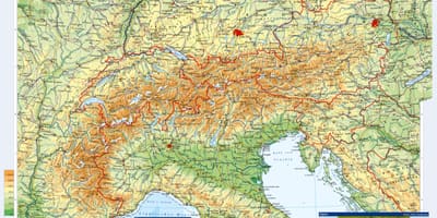 Avusturya harita topografik