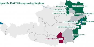 Avusturya şarap bölgeleri göster