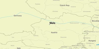 Wels haritası Avusturya